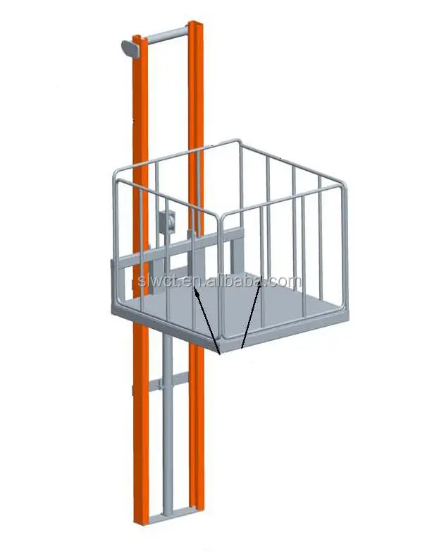 500kg 작은 가정 유압 상승 엘리베이터 단 하나 돛대 상승 플랫폼
