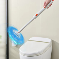 Vente chaude Éponges à récurer électriques à usage unique brosses de nettoyage de crevasse en plastique ensemble de brosses de nettoyage de toilette de salle de bain