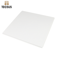 Matériaux de décoration intérieure pour bâtiments, dalles de plafond 24x24, faux plafond industriel en aluminium, plafond à poser