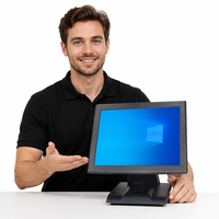 15 İnç Intel I3 Dokunmatik POS Terminali MSR Okuyucu VFD Ekran Bluetooth USB Wi-Fi 4GB RAM 64GB SSD Windows 3001-5000mAh Pil