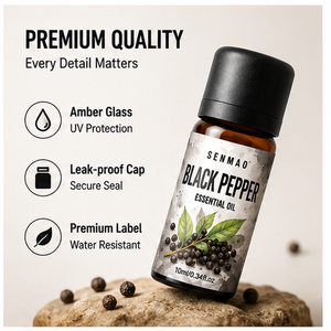 Aceite de <span class=keywords><strong>Pimienta</strong></span> Negra Pura y Natural, Calmante y Estimulante de la Circulación, Apto para Hogares Saludables y Difusores de Aromaterapia - Product Image 4