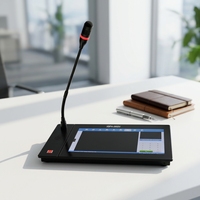 Système d'interphone IP de bureau avec microphone à condensateur, vision nocturne, conformité SIP, communication filaire/sans fil