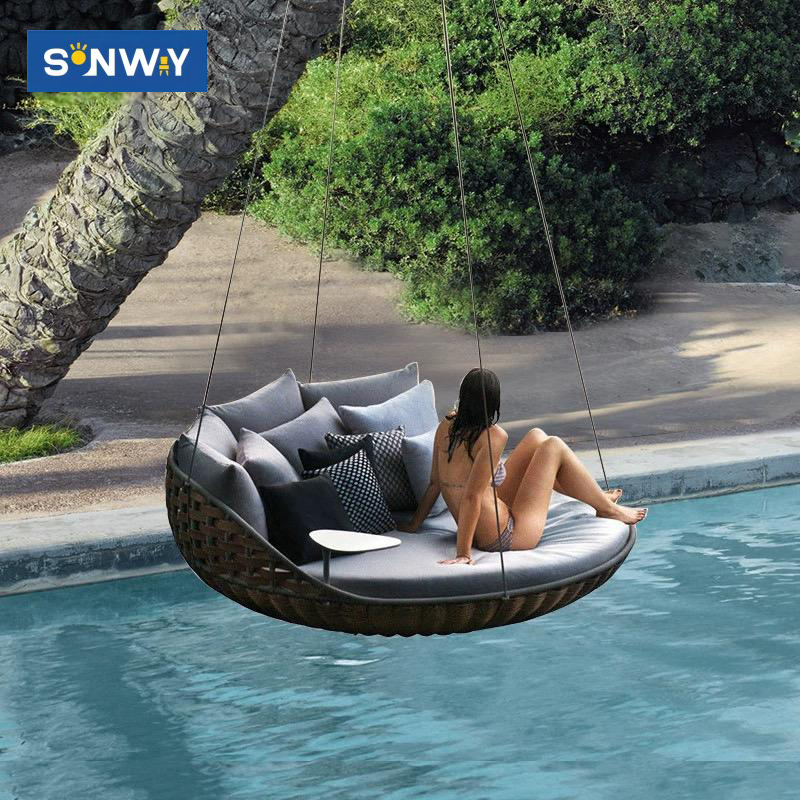 Sun Lounger Rocking Hammock Lounger Outsunny Outdoor Double