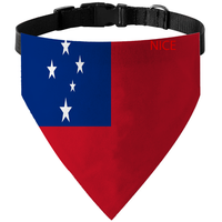 Bandana-collier personnalisé avec drapeau de Grenade, 4 tailles, en polyester, pour les sorties en extérieur et les séances photo d'anniversaire des animaux de compagnie