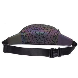 Free Sample New Handmade <b>Large</b> Fashion Trendy Leather Waterproof Reflective Waist Beltbag for Women - Product Image 5