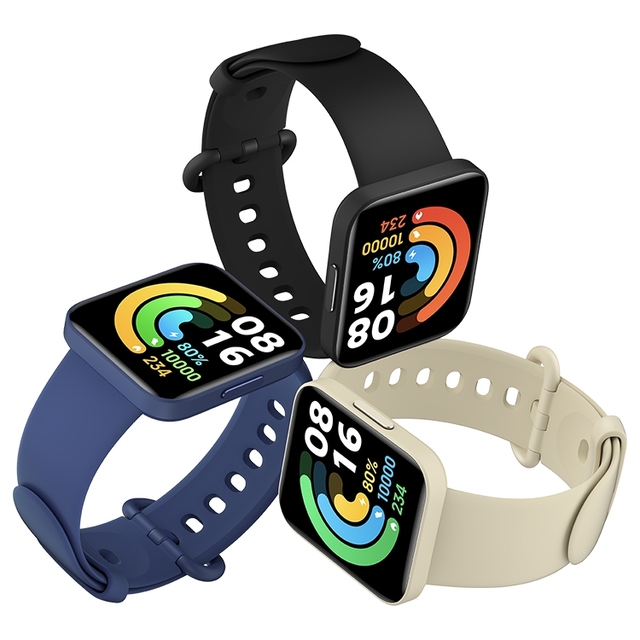 New Arrival Original Xiaomi Redmi Watch 2 M2102W1 1.6 Inch AMOLED Screen 5 ATM Waterproof Smartwatch NFC Wristwatch