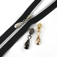 Meetee ZT210 5 # utilisé pour résine/nylon/alliage zips vêtements matériel accessoires pendentif fermeture éclair extracteur