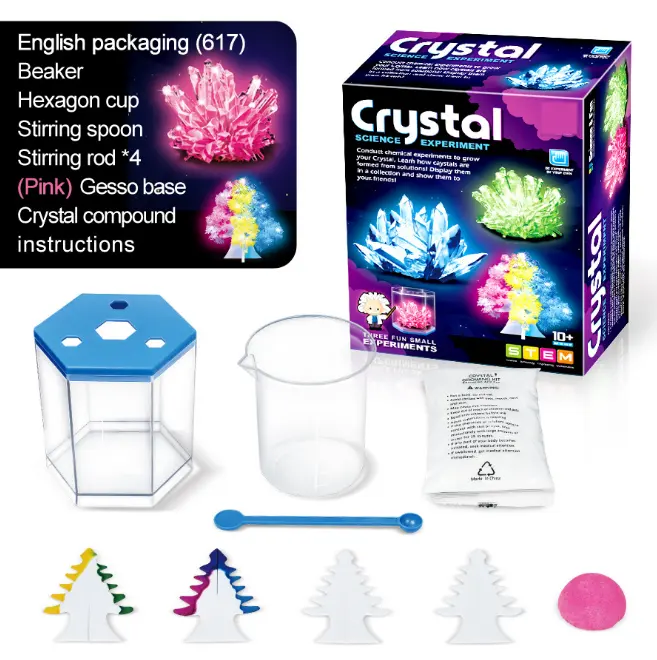 Teaching Educational STEM Diy Crystal Growing Diy Christmas Tree Crystal Science Experiment Kit Toy