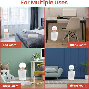 Mini poubelle intérieure portable ensemble de basket-ball avec pince pompe à balle gonflable jouet anti-Stress de bureau en plastique Durable - Product Image 6