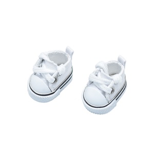 Zapatos de Lona con Cordones de Color Sólido de 3.8cm para Muñecas, Zapatos de PU para Accesorios de Ropa de Muñecas Labubo, Venta al Por Mayor - Product Image 6