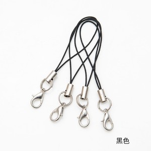 Correa de seguridad de doble bucle con cierre de langosta, cordón negro de 70 mm, chapado en aleación de zinc, para teléfono móvil y accesorio para muñecas de juguete - Product Image 2