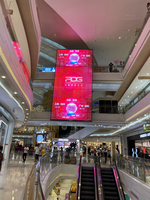 Écran LED en verre couleur pleine P3.91 à haute luminosité (65%-75% de transparence) pour affichage vidéo publicitaire en bijouterie - Vente chaude