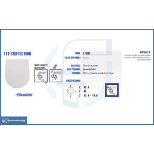 Asiento de inodoro termoestable D180 con doble bisagra, cierre suave de liberación rápida, de plástico PP de urea cuadrado para baño doméstico - Product Image 2