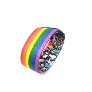 थोक फैशनेबल कस्टम फेस्टिवल इवेंट कलाई बैंड nfc Rfid लोचदार ब्रेसलेट सबलिमिनेशन बुना कपड़े लोचदार रेस्टबैंड - Product Image 3