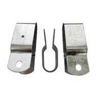 Clip de fixation en U pour tuyaux 30*60mm, serres agricoles, pince métallique en U