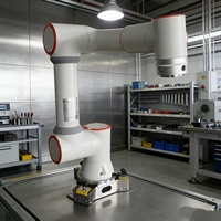 Robot de soldadura colaborativo portátil de 6 ejes, tipo arrastre, para soldadura MIG MAG y láser en estructuras de acero.