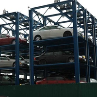 Système d'équipement de stationnement de stockage de voiture en acier répertorié CE et ETL stockage de Quad de véhicule à trois et quatre niveaux