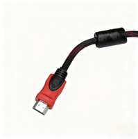 Câble audio et vidéo PVC Lotus 1m pour connecteur RCA coaxial AV VGA, résolution 4K, décodeur TV, connexion de caméra