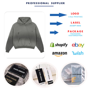 เสื้อฮู้ดดี้ KF160 รุ่น Unisex คุณภาพสูง สไตล์วินเทจ หนานุ่ม ทรงโอเวอร์ไซส์ ผ้าฟลีซเนื้อหนัก ผสมผ้าฝ้ายอย่างดี สำหรับฤดูหนาว - Product Image 5