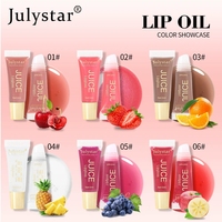 Huile à lèvres hydratante et lissante effet gelée cristalline, baume à lèvres, gloss effet verre, parfum fruité