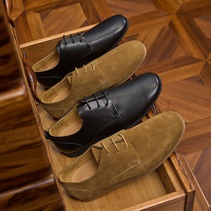 <b>Men's</b> Spring Summer Casual Retro Lace-Up Flat Breathable Leather Shoes Round Toe Lightweight Trendy Shoes <b>Men</b> - Product Image 4