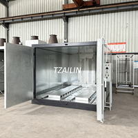 Four de peinture en poudre manuel en acier contrôlé par PLC certifié CE Ailin, haute productivité pour les armoires métalliques d'appareils électroménagers