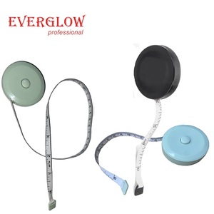 Tondo Mini corpo retrattile su misura nastro per cucire morbido 1.5m <span class=keywords><strong>metro</strong></span> metrico e misura in pollici nastro in tessuto a doppia scala per regalo - Product Image 6