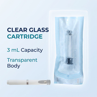 Fabrication sur mesure de flacons en verre transparent pour médicaments, cartouches et emballages liquides