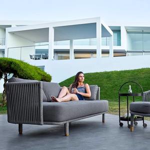 Sofá de Ratán para Exteriores de Una Plaza, Estructura de Aleación de Aluminio, Ratán de PE Resistente a los Rayos UV, Muebles de Jardín Impermeables - Product Image 3