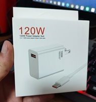 Chargeur Turbo PD 120W Bleu Standard avec QC3.0 et Design Écologique pour Téléphones K40/K50/K60 et Écouteurs