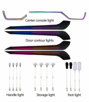 Kit d'éclairage d'ambiance intérieur LED 64 couleurs pour Toyota RAV4 WILDLANDER - Accessoires de bande lumineuse d'ambiance