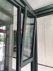 Moderno insonorizado apertura hacia adentro inclinación aleación de aluminio Sunroom ventanas rotura térmica pantalla plegable fijo estilo abierto para la exportación - Product Image 6