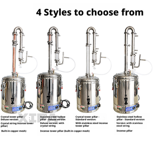 Destilador de Aceites Esenciales con Sistema de Triple Condensador, Destilación al Vacío en Acero Inoxidable, Funcionamiento Automático, 15-98L - Product Image 5