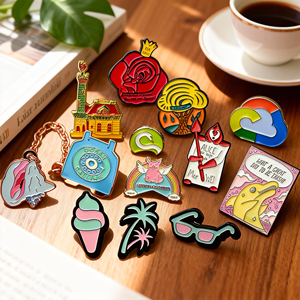 Pins de Solapa Personalizados al por Mayor con Logotipo, Precio de Fábrica, Pins de Esmalte Brillantes para <span class=keywords><strong>Ropa</strong></span>, Deportivos, Duros y Suaves - Product Image 1