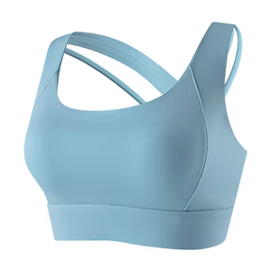 Sujetador deportivo de alta calidad para mujer, estilo racerback, suave como la mantequilla, top corto para correr, entrenamiento, gimnasio, fitness, alta sujeción, a prueba de golpes, para yoga. - Product Image 5