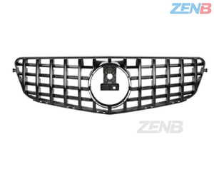 Rejilla de malla plateada <span class=keywords><strong>W204</strong></span> SL para <span class=keywords><strong>Mercedes</strong></span> Benz <span class=keywords><strong>Clase</strong></span> <span class=keywords><strong>C</strong></span> 2007-2014, marco cromado y moldura de repuesto para la rejilla del parachoques delantero - Product Image 3