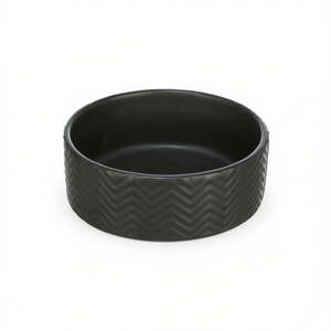 Comedero de Cerámica de 0.4 L, Diámetro 13 Cm, Negro, Tazón para Perros y Gatos - Product Image 2