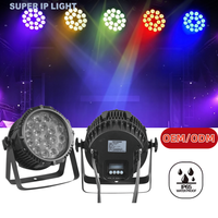 Projecteur LED Par 18x10W RGBW 4-en-1 IP65 pour DJ, discothèque, scène, fêtes, éclairage extérieur DMX