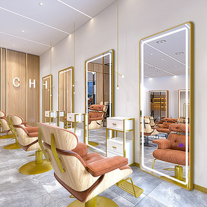 Miroir LED de Maquillage pour Femmes, Équipement de Salon de Coiffure, Station Murale pour Barbier avec Miroir de Salon - Product Image 4