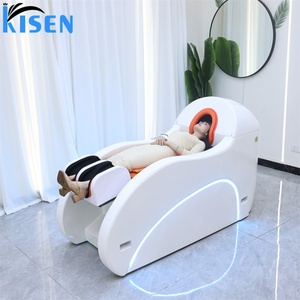 Sillón de Lavado de Cabello Kisen, Totalmente Automático, con Masaje, para Spa, Salón de Belleza, con Lavabo de Cerámica Eléctrico, para Gimnasio, de Lujo, en Oferta - Product Image 6