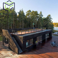 Maison magique Maisons conteneurs de luxe de 40 pieds Conteneur d'expédition modifié Conceptions de maisons et plans d'étage pour hôtels en acier