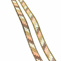 Perles colorées en forme de goutte d'eau, sequins tridimensionnels, accessoires de chaussures en sequins demi-visage, accessoires vestimentaires et bijoux