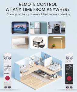 Tongou API EweLink thông minh điều khiển từ xa 1P + N 63A DIN hẹn giờ chuyển tiếp Circuit Breaker mctype - Product Image 3