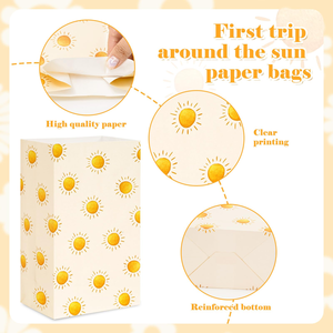 Bolsas de Papel Kraft para Llevar Comida, Color Blanco Personalizado, Aptas para Alimentos, para Aperitivos, Postres, Pasteles y Pan - Product Image 2