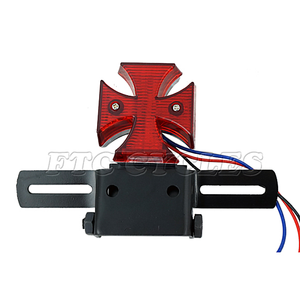 Feu arrière pour moto personnalisée, phare LED de croix malaisienne pour Davidson - Product Image 3