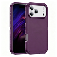 Coque antichoc double couche renforcée pour iPhone 16 17 18 Pro Max, avec coins surélevés, protection quotidienne anti-chute et anti-casse