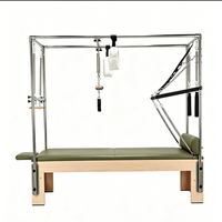 Machine de Pilates multifonction en bois de chêne haut de gamme, table trapèze ou Cadillac avec garantie de 3 ans pour usage domestique ou studio de yoga/gym