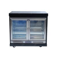 Gaya Dapur Luar Ruangan Terlaris dengan Kulkas Kaca dan Lampu LED, Kabinet & Aksesoris Dapur Luar Ruangan