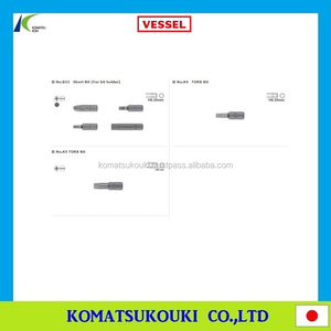 and Low-cost Industrial Grade Japan VESSEL Steel Handle Threaded Bits for <b>Screwdriver</b> - Product Image 6