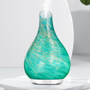 Nhà sang trọng phòng nghệ thuật thủy tinh nước hoa siêu âm không khí sương mù hương liệu tạo độ ẩm mùi hương điện 7 Đèn Led khuếch tán hương thơm - Product Image 5